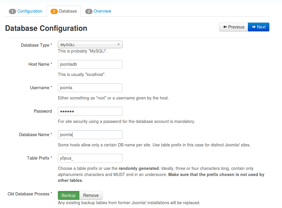 joomlasetup